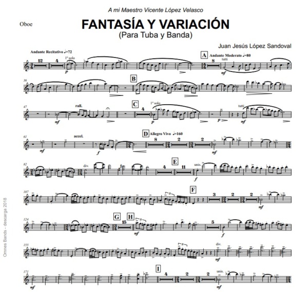 Fantasía y Variación para Tuba y Banda – Bild 3
