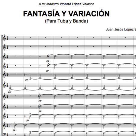 Fantasía y Variación para Tuba y Banda
